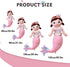 Mermaid Stuffed Animal Plush, 31.5in Cute Soft Pink Hugging Mermaid Plushies, Kawaii Birthday Gift for Adults Kids