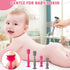 CHENGU 4 Pack Baby Diaper Cream Spatula Applicator Soft Silicone Mini Rash Cream Brush for Newborn (Rose, Gray)