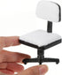 NUOBESTY Miniature Computer Simulation Office Furniture - Dollhouse Accessories Mini Desktop Chair Keyboard Model for