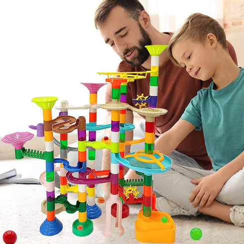 Marble Run for Kids - 150pcs Sturdy Building Toys for Ages 3-8, Fun Gifts for Boys and Girls