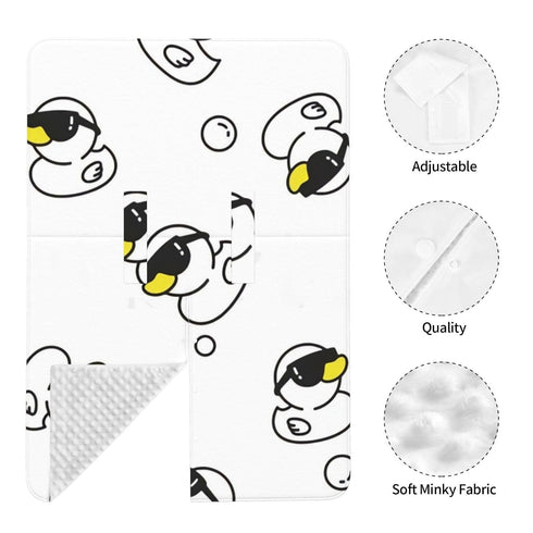 Hcpwzrf Duck Sunglasses Baby Car Seat Cover & Nursing Cover - Breathable Stretch Multi-Use Cover for Breastfeeding