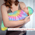 Norchzi Set Tie Dye Newborn Swaddle Blanket with Hat Baby Stuff Receiving Blankets Soft Transition Sleep Sacks Gifts