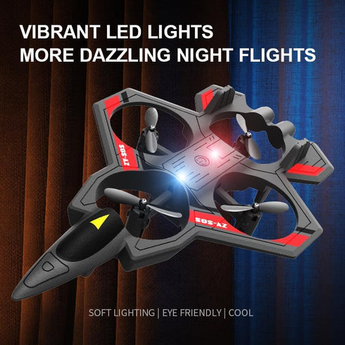 360 RC Planes with Light, Remote Control Airplanes, RC Airplane Fighter Jet, Flip, Stunt Roll, Drones for Men, Remote