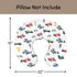 Wicbfdfv Cute Race Trophy Flag Traffic Light Nursing Pillow Cover Stretchy and Soft for Baby Girls Boys Transportation