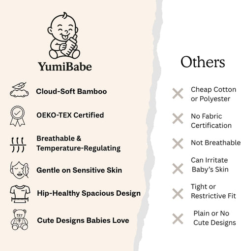 Ultra-Soft Organic Bamboo Baby Sleep Sack - Safe and Breathable Wearable Blanket