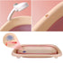 LEXIW Collapsible Baby Bathtub with Bath Pad Large Baby Bathtub Portable Bathtub with Drain Hole Folding Bathtub