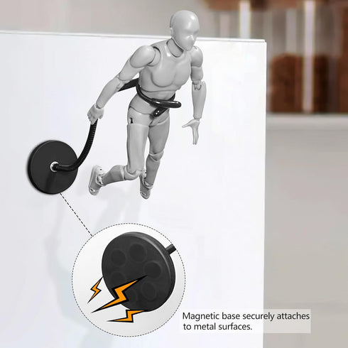 Zovelynta 4Pack 6''-7'' 1/144 Action Figure Stand with Magnetic Base Action Figure Flight Stand with Adjustable
