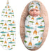 Osvbs Fishing Baby Stuff Swaddle Blankets Beanie Hat Sets, Soft and Stretchy Newborn