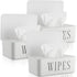 Singhoow 3 Pcs Large Baby Wipes Dispenser Refillable Wipe Holder with Lid Toilet