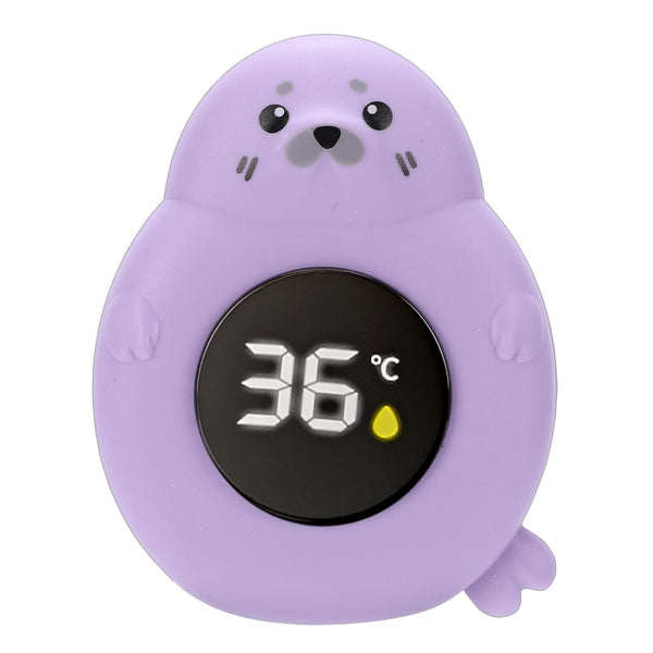 BRRNOO Baby Bath Water Thermometer with Green Light Alarm, IP67 Digital Bathtub