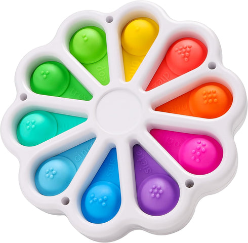 Dimple Digits Fidget Toy Flower Dimples, Pop Dimple Toys for Toddlers 1-3, Number Learning Fidget Toy