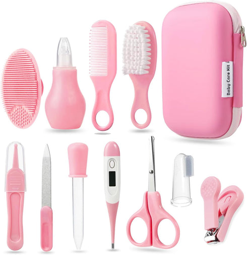 PandaEar Baby Healthcare and Grooming Kit, Baby Safety Set Baby Comb, Brush,