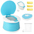 Portable Toddler Travel Potty with Silicone Insert Foldable Potty Chair for Car & Road Trips, Spill-Resistant Training