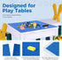 Classic Baseplates Building Plates 8 Pack, 10" x 10" Blue Building Boards, 100% Compatible with All Major Brands