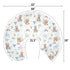 Watercolor Bear Rainbow Blue Baby Nursing Pillow Covers for Boy Cute Bears Moon Stars Clouds Nursing Slipcovers