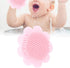 FASJ Baby Head Scrubber, Baby Shampoo Brush Soft Silicone Exfoliator Brush with Ergonomic Handle for Bath(pink)