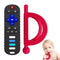 2 Pack Baby Teething Toys, Food Grade Silicone Teethers for 18+ Months, Remote Shape and Grip Teether Toys