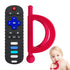 2 Pack Baby Teething Toys, Food Grade Silicone Teethers for 18+ Months, Remote Shape and Grip Teether Toys