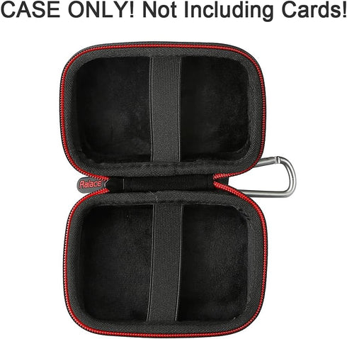 RAIACE Hard Travel Carrying Case for Set Enterprises Five Crowns Card Games, Protective Storage Bag, Black