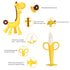 Baby Teething Toys 3-6 Months - Silicone Teether Freezer BPA Free, Giraffe and Banana Finger Toothbrush for Infants