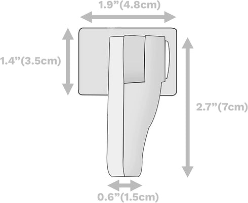 Inaya 4-Pack Child Proof Door Lever Lock, Minimalist Design with 3M Adhesive, No Drilling Safety Locks