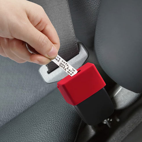 Morlike Silicone Seatbelt Secure Buckle Safety Cover Lock, Prevent Kids from Unbuckling in Car Seat, Fits Most Vehicles