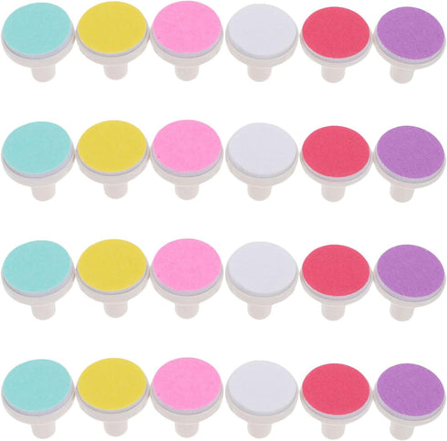 HONITANO 24pcs Baby Nail File Replacement Pads: Electric Nail Grinding Heads for Standard