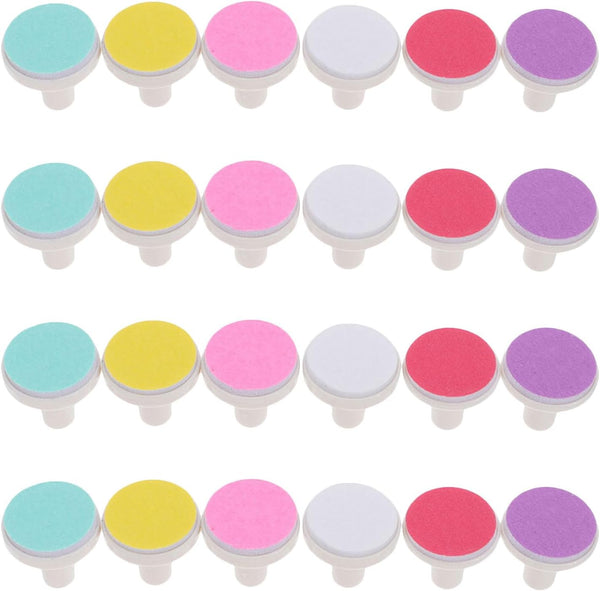ZUNOXAZ 24pcs Baby Nail Trimmer Pads: Electric Nail Grinding Heads for Infant and