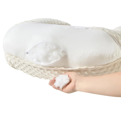 ESEN Plus Size Nursing Pillow and Body Positioner for Breast Feeding and Bottle Feeding, Ultra Soft Baby Breastfeeding