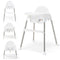 Generic HOMGX 4-in-1 Baby Highchair, Convertible High Chair w/ 2-Position Adjustable Tray, 3-Point