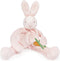 Bunnies By The Bay "Blossom" Bunny Silly Buddy - Plush Toy with Velcro Loop, 10"
