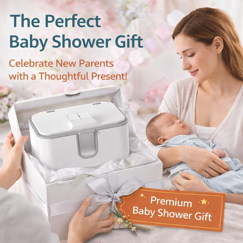 Orozee Wet Wipes Heater,Baby Wipe Warmer and Baby Wet Wipes Dispenser Large Capacity with Night Light and View Window