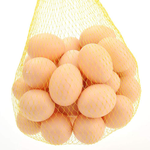 30 PowerTRC Pcs Plastic Eggs Toys, Toy Food DIY Easter Eggs, Real-Life Size Faux Pretend Play Food Play Kitchen