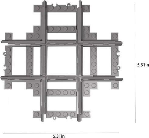 enttgo City Train Track Building Block Accessories, Train Track Accessories and Railway Track Expansion are Compatible