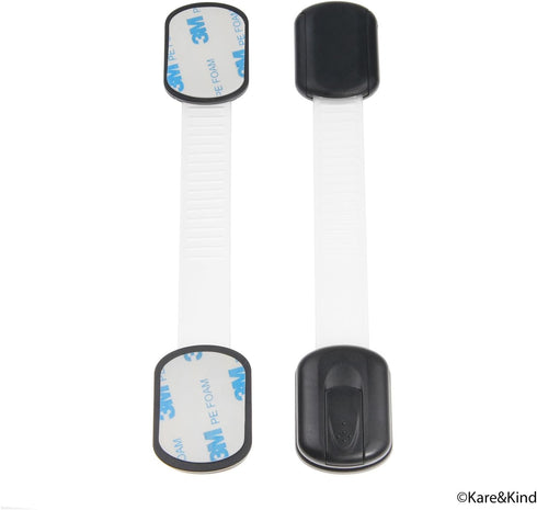 Child Safety Locks (Black) | Set of 6 to Prevent Injury and Opening Doors, Cabinets, Toilet Seats