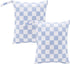 Ohocut Blue Checkered Waterproof Wet Dy Diaper Bag for Baby Essentials, Travel,