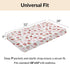 Cstdyfrv 52"x28" Strawberry Pink Bows Floral Baby Crib Sheets Sweet Watercolor Strawberry Daisy Flowers Soft Baby