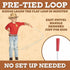 Children’s Cowboy Kiddie Trick Rope Lasso - Pre-Tied for Ages 4-10