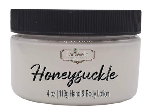 Eartherella Soap & Candle Co. HONEYSUCKLE Hand & Body Lotion Jar, 4 oz.