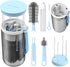 Travel Baby Bottle Brush Set - Bottle Cleaner Brush Set with Drying Rack, Gift for Newborn Mothers, Suitable for Travel
