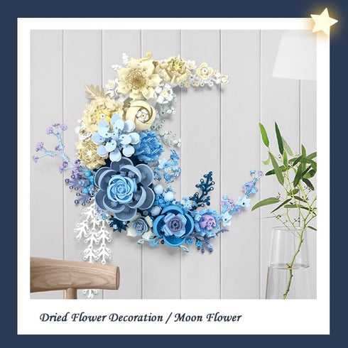 speycer Set, Blue Moon Flower Bouquet Building Botanical Collection Artificial Flowers Building Blocks, Compatible