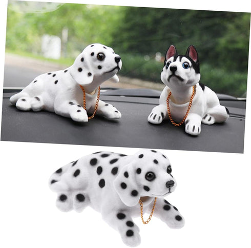 Car Adornment Dashboard Decorations, Puppy Car Dashboard Bobblehead Statues for Car, Shaking Head Toy Playset