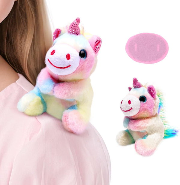 Yaozyety Unicorn Plush Shoulder Magnet Stuffed Animal Toys, Cute Plushies Gift Present for