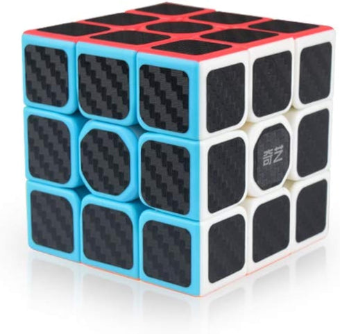 Little Golden Elephant QY Toys Warrior W Speed Cube 3x3 - Smooth Carbon Fiber Sticker Magic Cube, Educational Toy