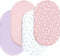 Bassinet Sheets Set 4 Pack for Baby Girl, Universal Fit for Oval,
