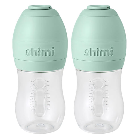 Shimi Baby Formula Bottles 9oz, Refillable Formula Pods, Easy-to-Use Ultra-Durable Tritan Baby