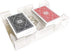 Yuanhe Clear 2 Deck Canasta Playing Card Tray - No Swivel Base for Easy Card Access
