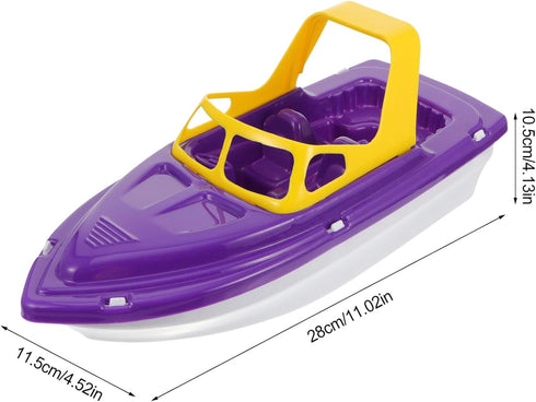 TOYANDONA Boat Bath Toy, Toddler Plastic Speed Boat for Fun and Educational Bath Time