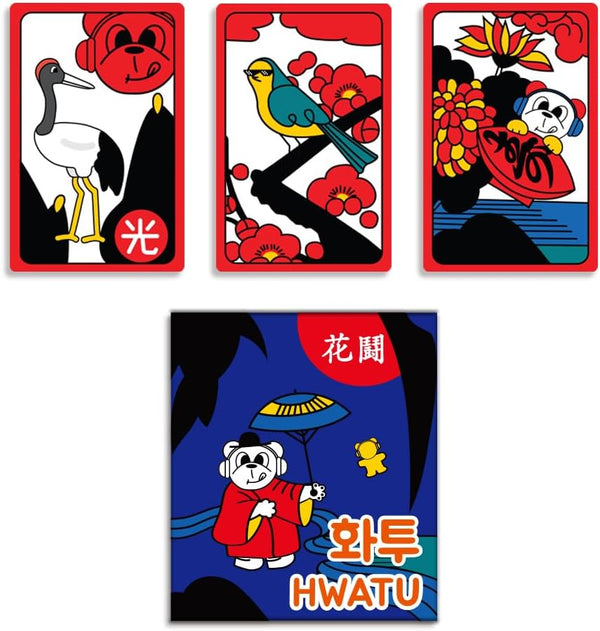GEEKBEAR Hwatu Set - Korean Hanafuda Go Stop Game, New Year Board Game