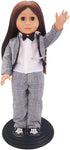 PATKAW Doll Stand, 4 Pcs Portable 5.9 Inch Black Doll Stands for Teddy Bear Display and Organization of Children's Dolls